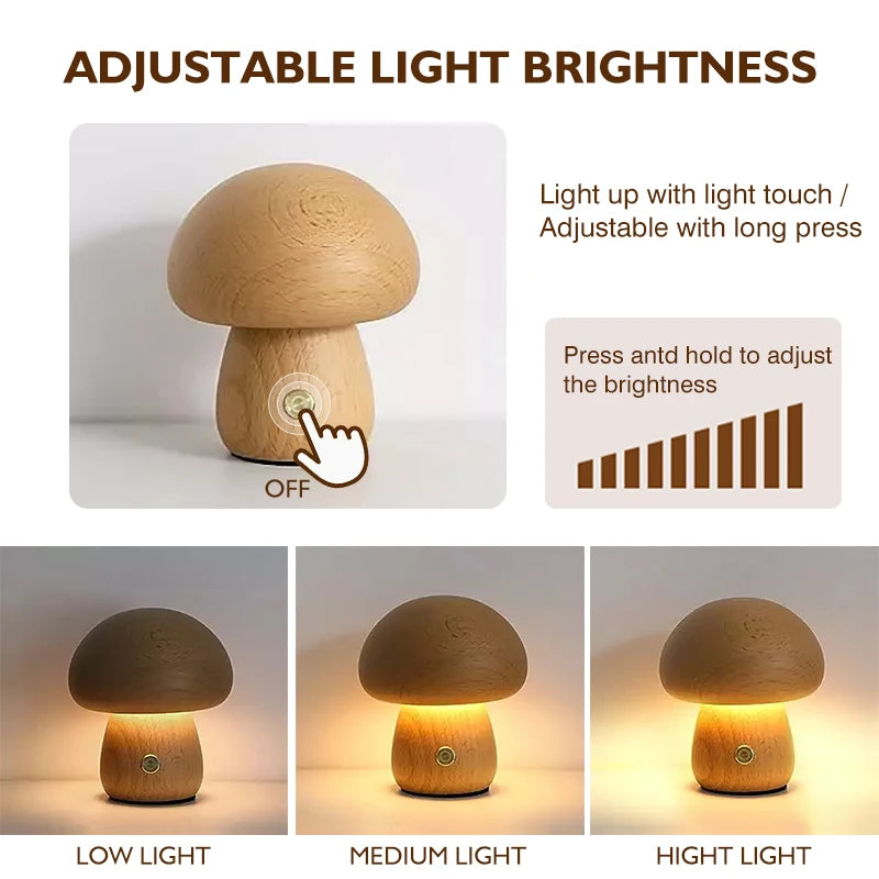 Ambient Mushroom Lamp – Warm Lighting for Cozy Nights 🌗